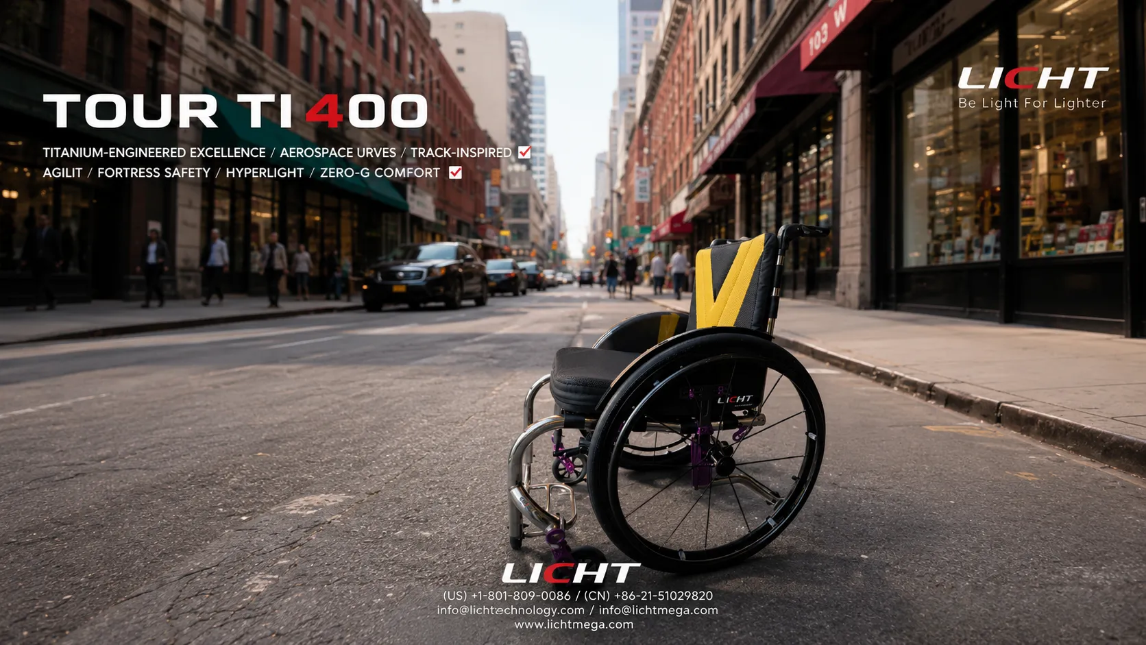 TOUR TI400 titanium wheelchair performance