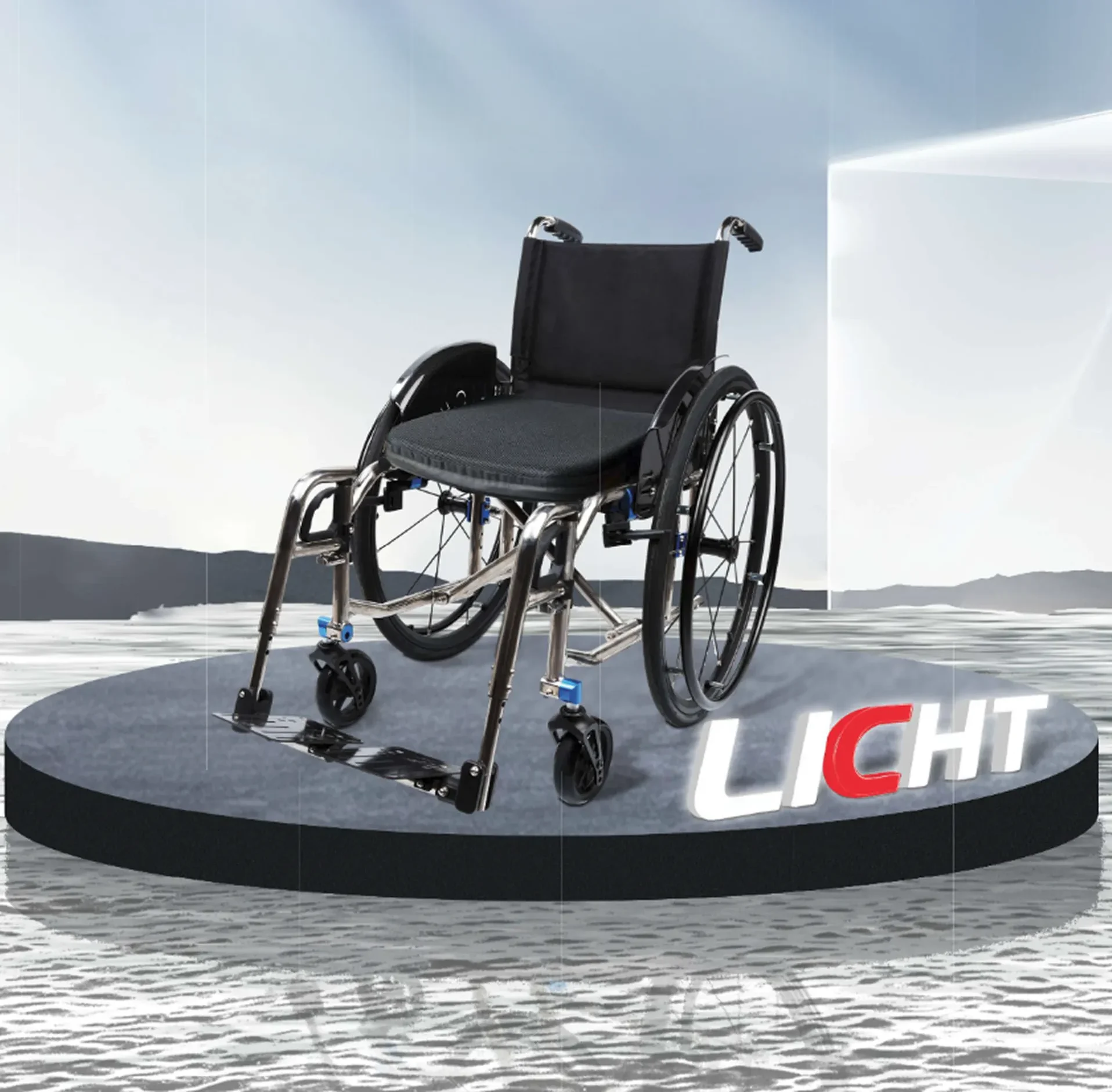 Omni Ti600 wheelchair on display