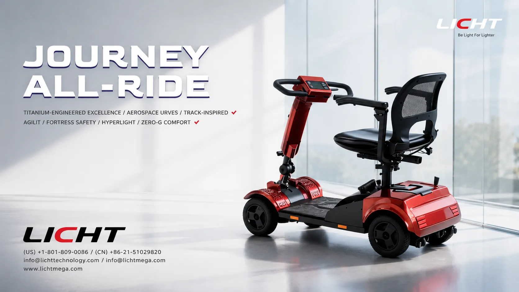 JOURNEY ALL-RIDE smart lithium-powered mobility scooter