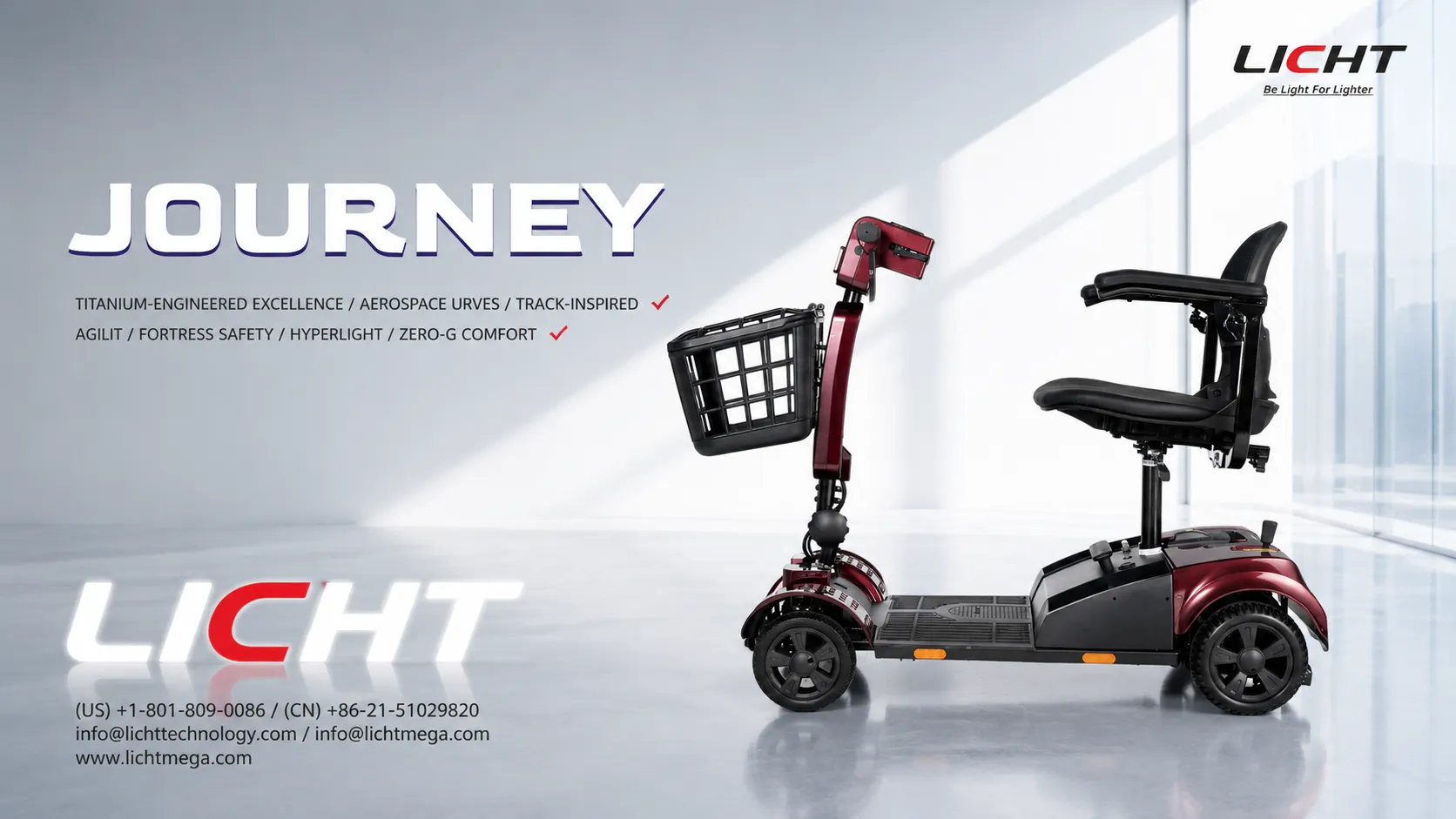 JOURNEY smart lithium-powered mobility scooter