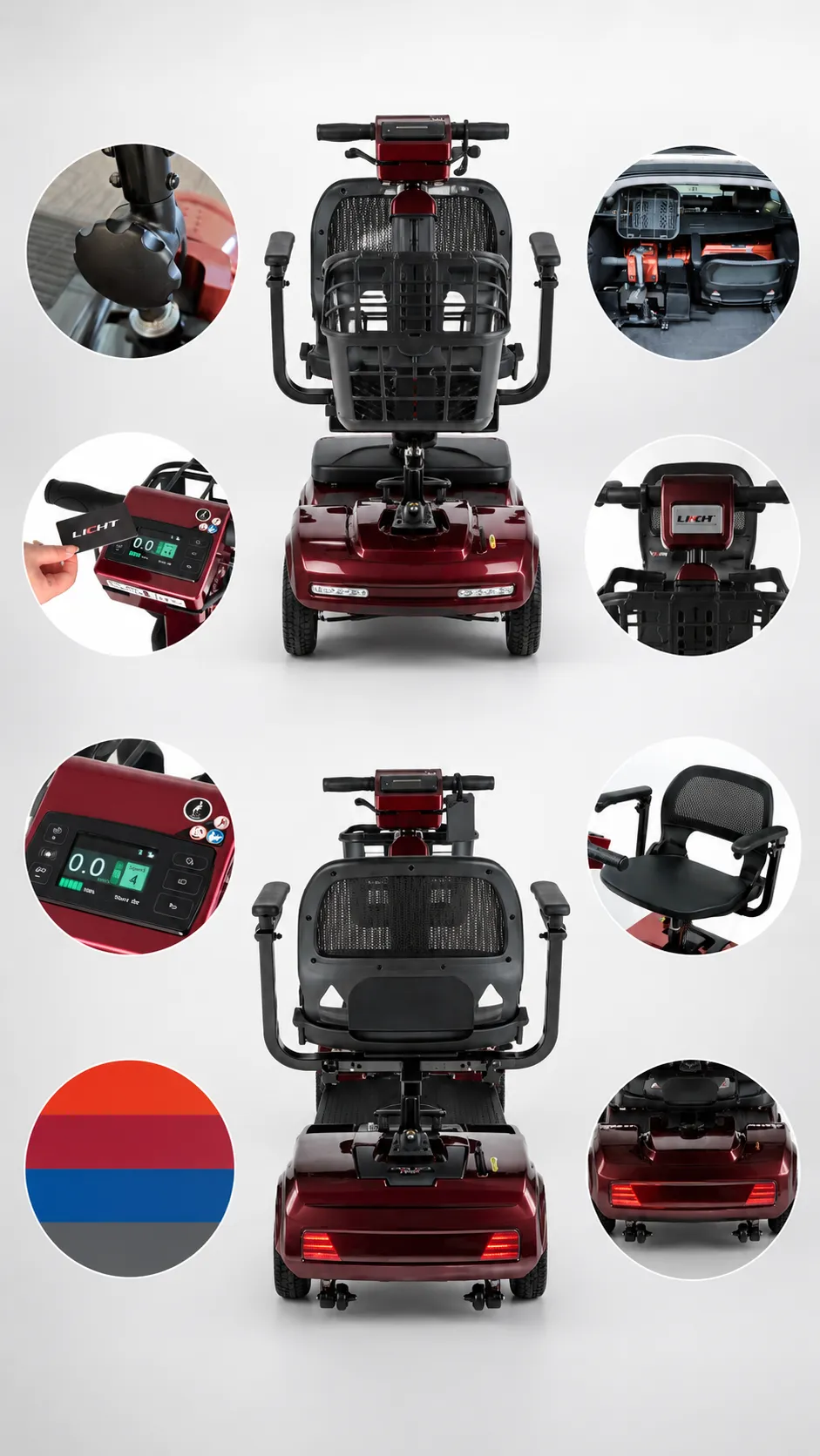 JOURNEY smart mobility scooter comfort storage and color options