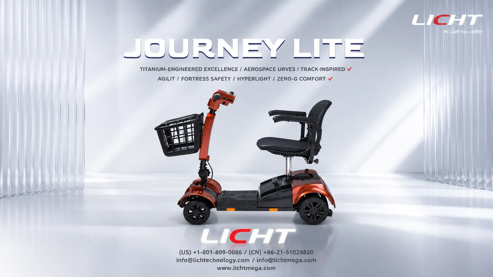 JOURNEY LITE compact lithium-powered mobility scooter